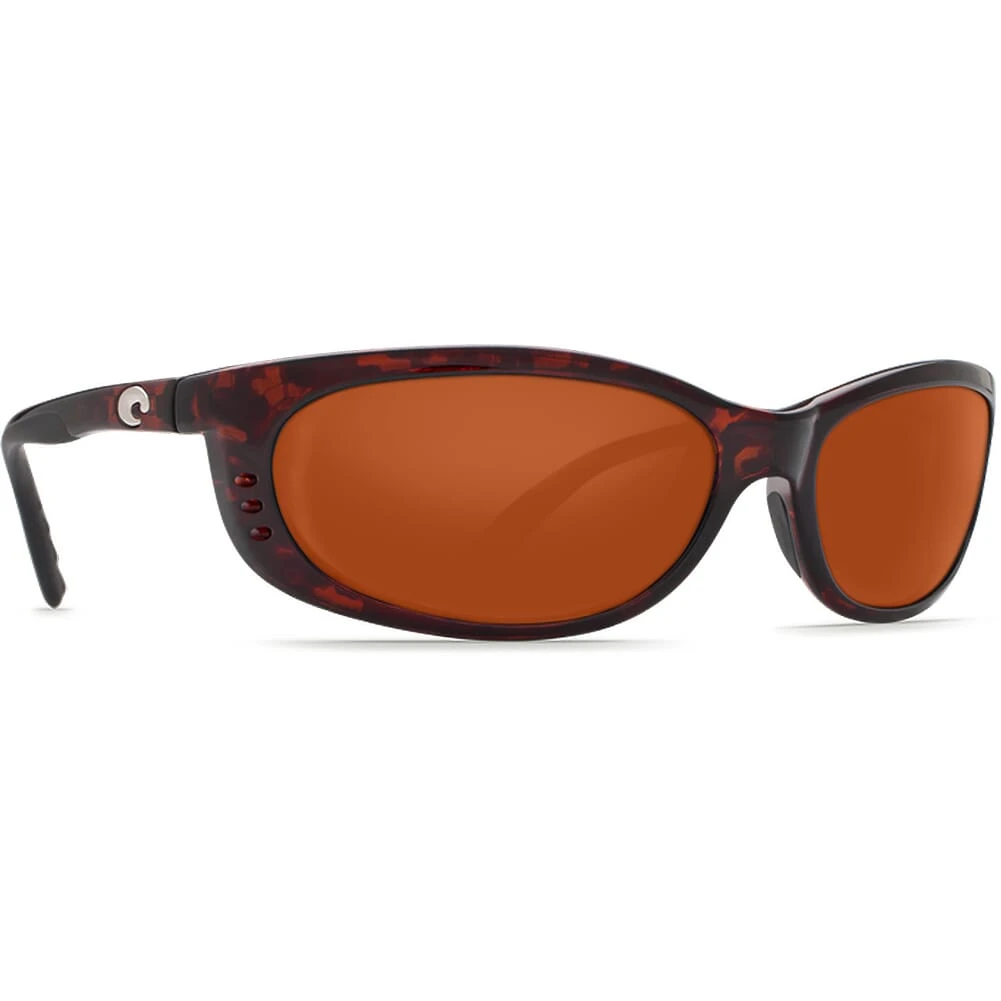Costa Fathom Tortoise Global Fit Frame Sunglasses w/ Copper 580P Lenses FA-10GF-OCP