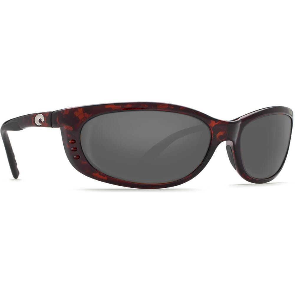 Costa Fathom Tortoise Global Fit Frame Sunglasses w/ Gray 580P Lenses FA-10GF-OGP