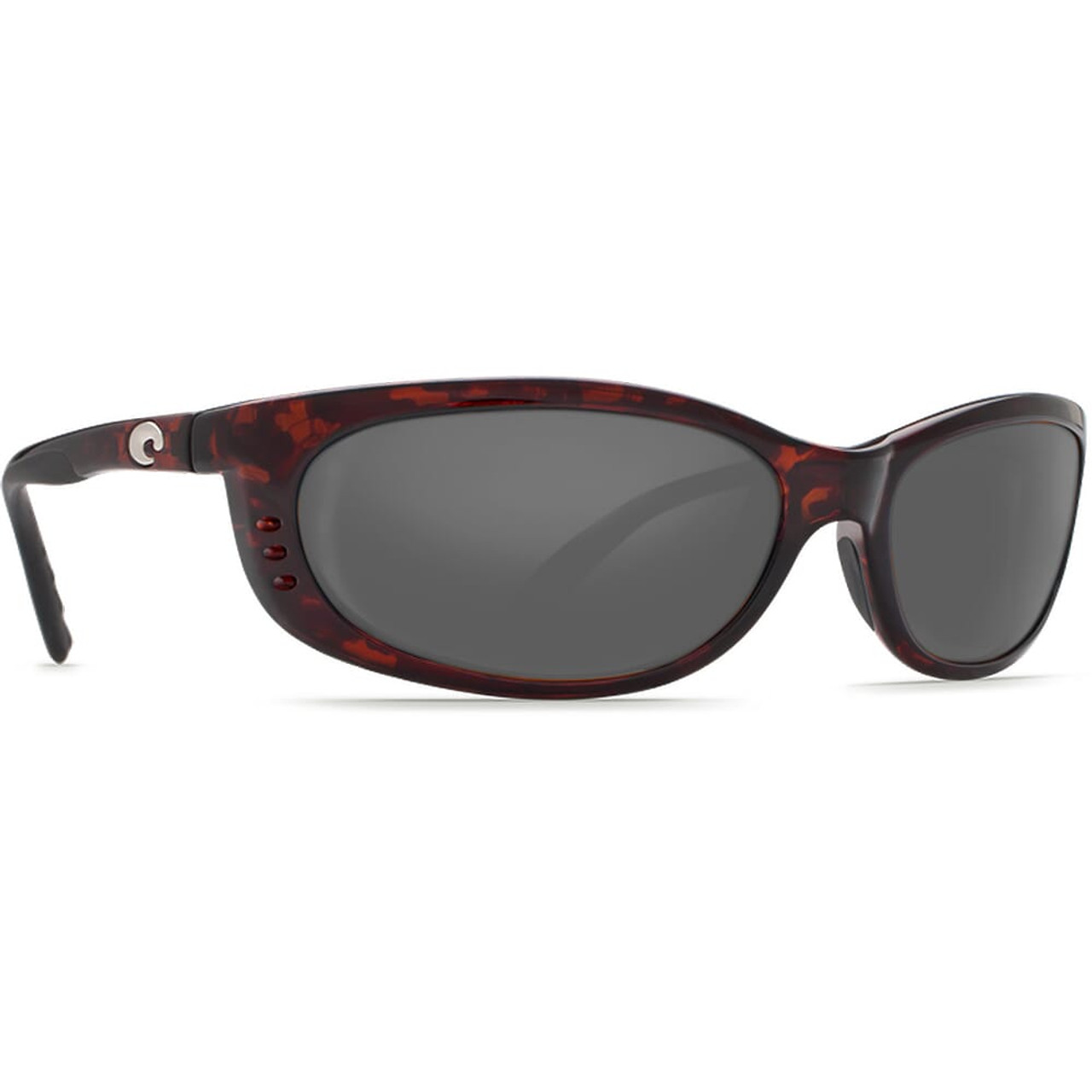Costa Fathom Tortoise Global Fit Frame Sunglasses w/ Gray 580P Lenses FA-10GF-OGP