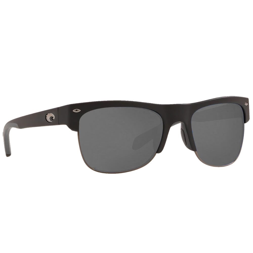 Costa Pawleys Matte Black Frame Sunglasses w/ Gray 580P Lenses PW-11-OGP