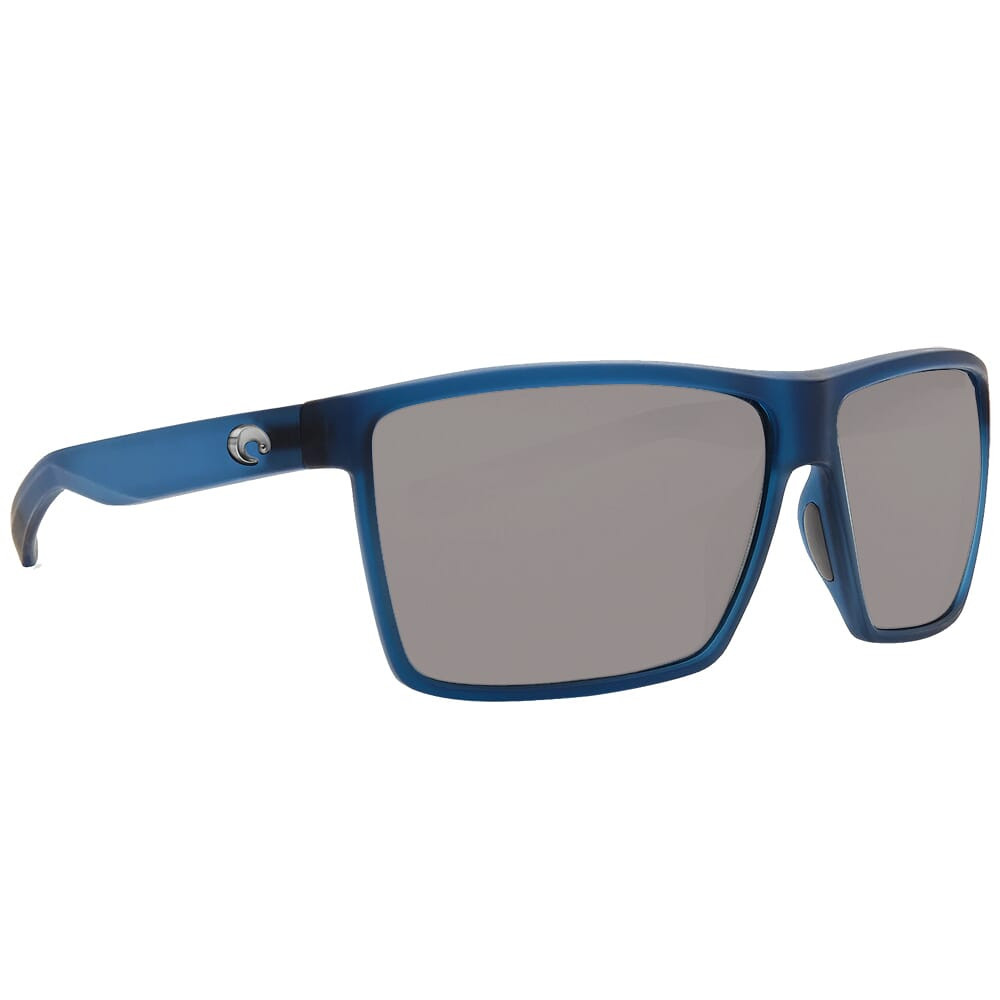 Costa Rincon Matte Atlantic Blue Frame Sunglasses w/ Gray Silver Mirror 580G Lenses RIN-177-OSGGLP
