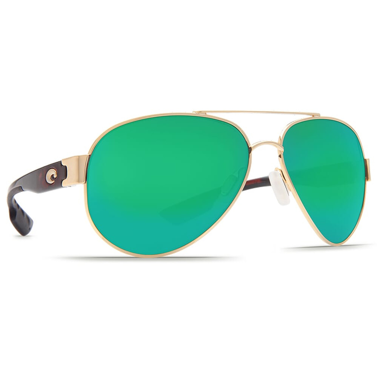 Costa South Point Tortoise Frame Sunglasses w/ Green Mirror C-Mate 2.50 Lenses SO-84-OGMP-2.50