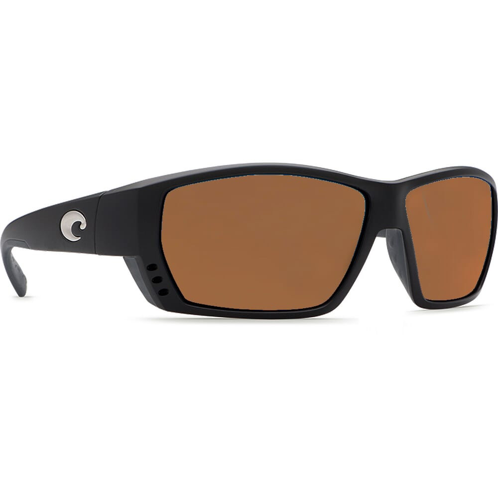 Costa Tuna Alley Matte Black Global Fit Frame Sunglasses w/ Copper 580P Lenses TA-11GF-OCP