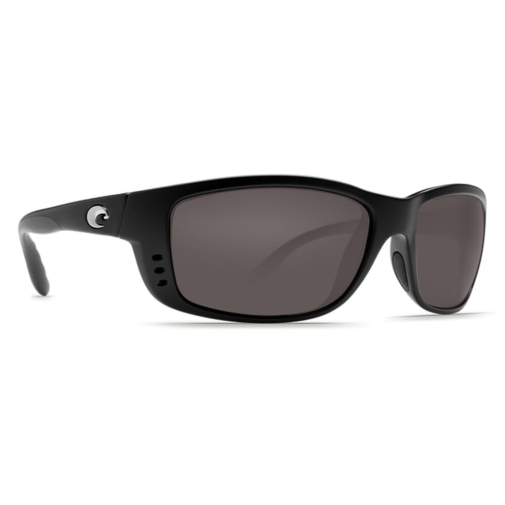 Costa Zane Matte Black Frame Sunglasses w/Gray 580P Lenses 06S9059-90590261