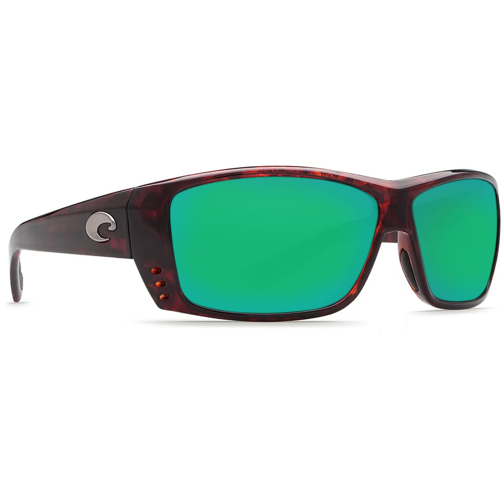 Costa Cat Cay Tortoise Frame Sunglasses w/Green Mirror 580G Lenses 06S9024-90241561