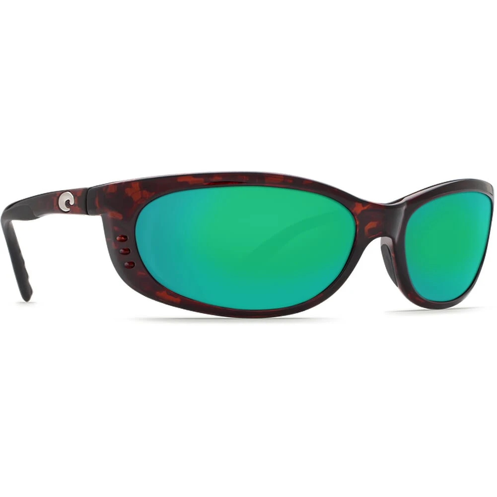 Costa Fathom Tortoise Frame Sunglasses w/Green Mirror 580G Lenses 06S9058-90580961