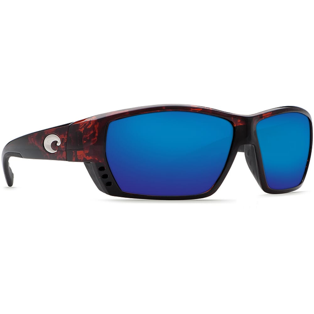 Costa Tuna Alley Tortoise Frame Sunglasses w/Blue Mirror 580G Lenses 06S9009-90092462