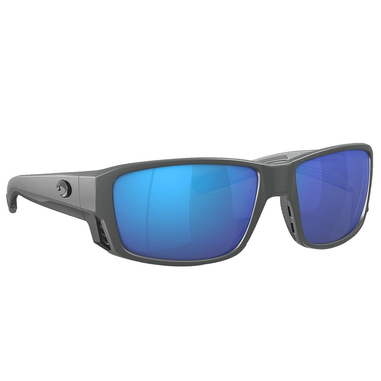 Costa Tuna Alley Pro Matte Gray Frame Sunglasses w/Blue Mirror 580G Lenses 06S9105-91050760