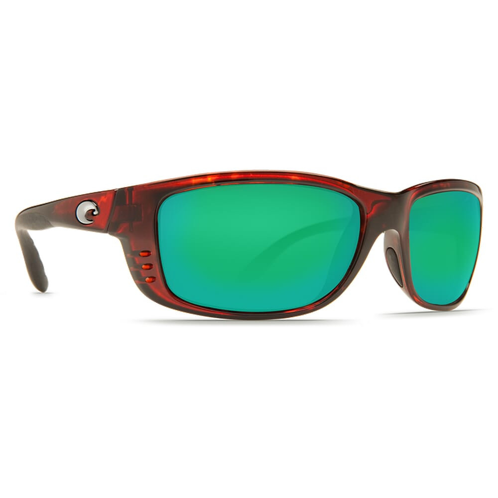 Costa Zane Tortoise Frame Sunglasses w/Green Mirror 580P Lenses 06S9059-90590461