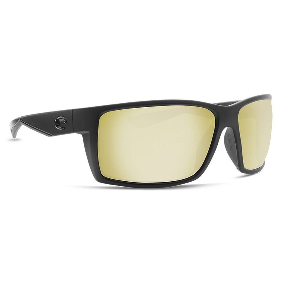 Costa Reefton Blackout Frame Sunglasses w/Sunrise Silver Mirror 580G Lenses 06S9007-90072264