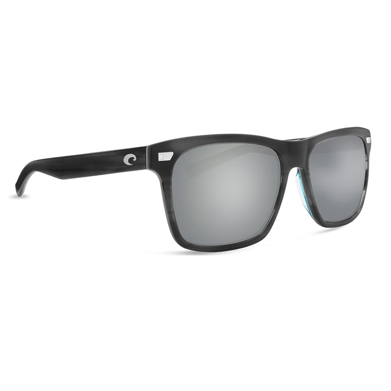 Costa Aransas Matte Storm Gray Frame Sunglasses w/Gray Silver Mirror 580G Lenses 06S2005-20050858