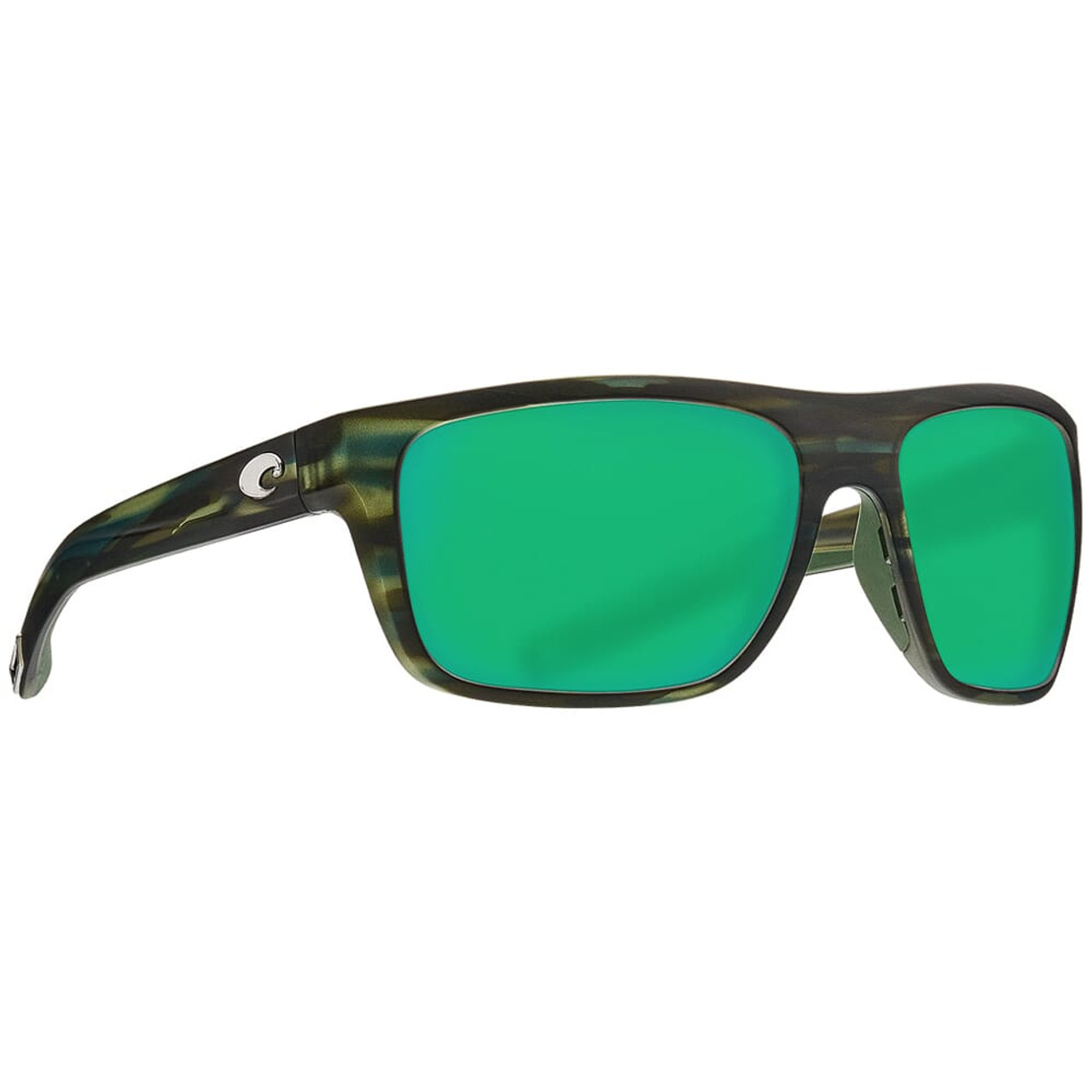 Costa Broadbill Matte Reef Frame Sunglasses w/Green Mirror 580P Lenses 06S9021-90121361