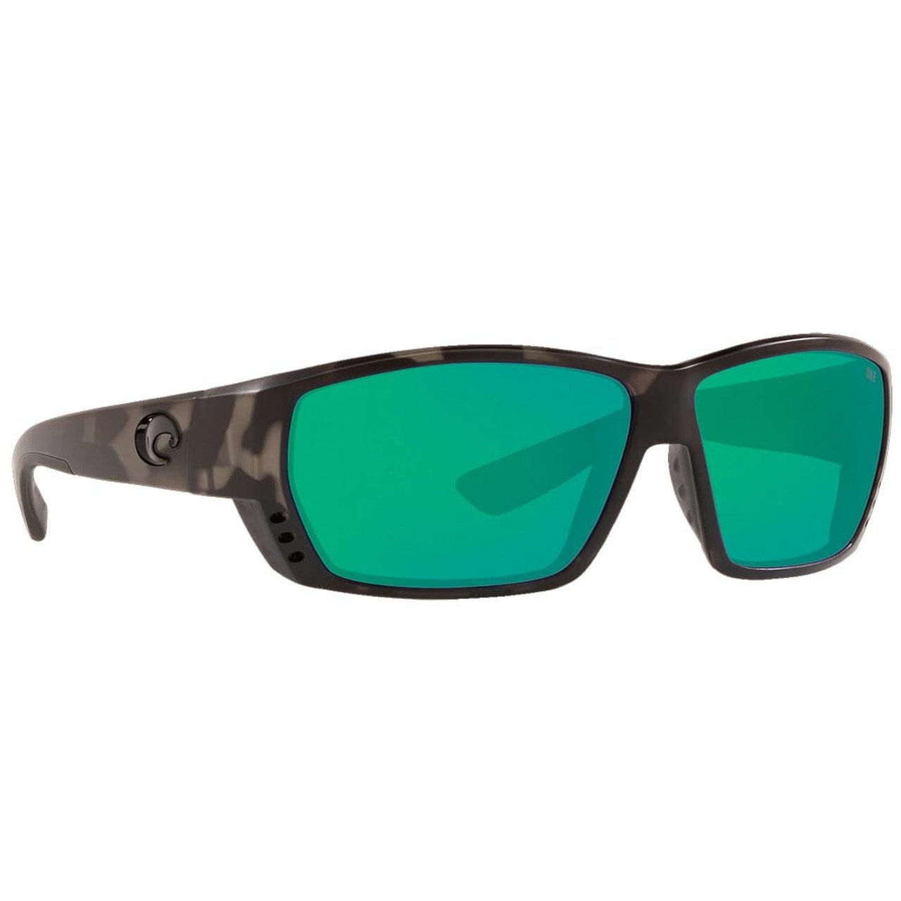 Costa Tuna Alley Ocearch Matte Tiger Shark Sunglasses w/Green Mirror 580G Lenses 06S9009-90093062