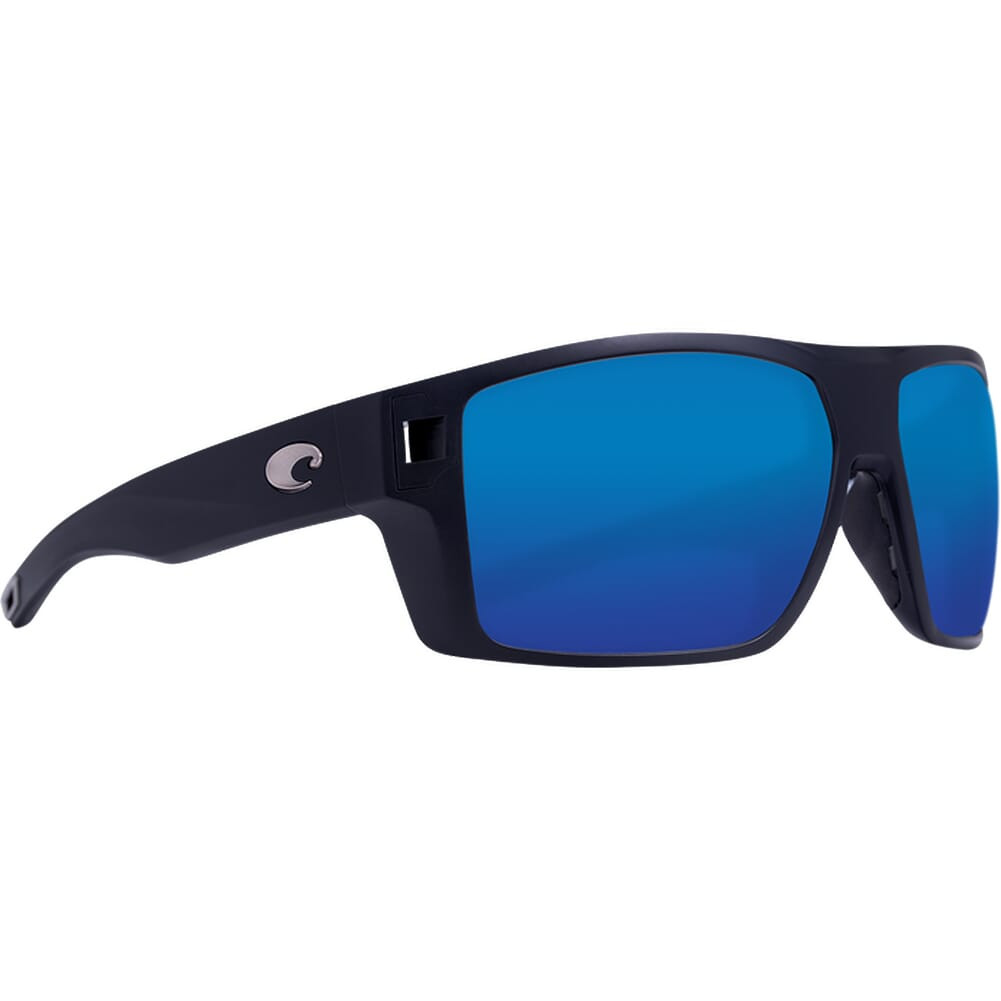 Costa Diego Matte Black Sunglasses w/Blue Mirror 580P Lenses 06S9034-90341462