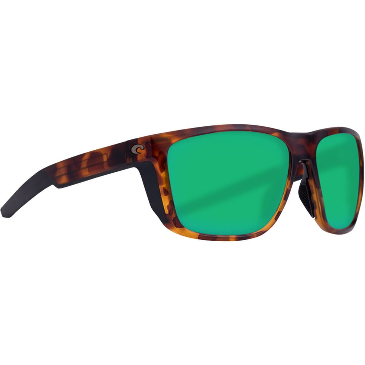 Costa Ferg Matte Tortoise Sunglasses w/Green Mirror 580P Lenses 06S9002-90020359