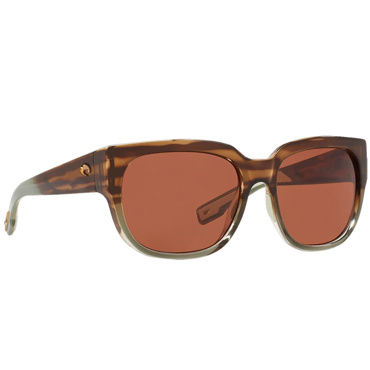 Costa Waterwoman II Shiny Ocean Jade Sunglasses w/Copper 580P Lenses 06S9004-90040758