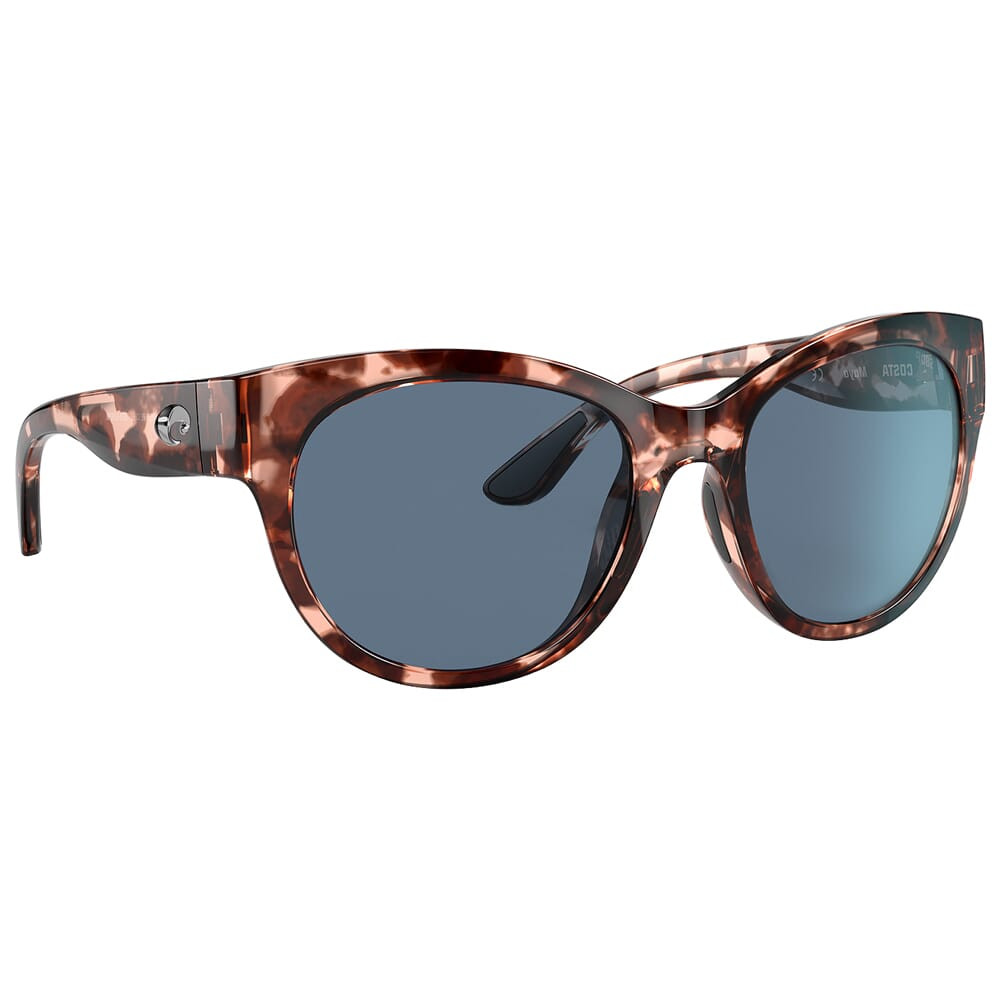 Costa Maya Shiny Coral Tortoise Sunglasses w/Gray 580P Lenses 06S9011-90110255