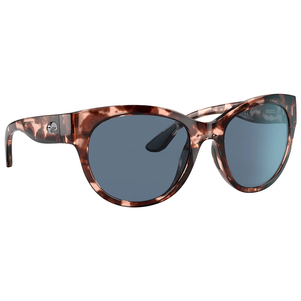 Costa Maya Shiny Coral Tortoise Sunglasses w/Gray 580P Lenses 06S9011-90110255