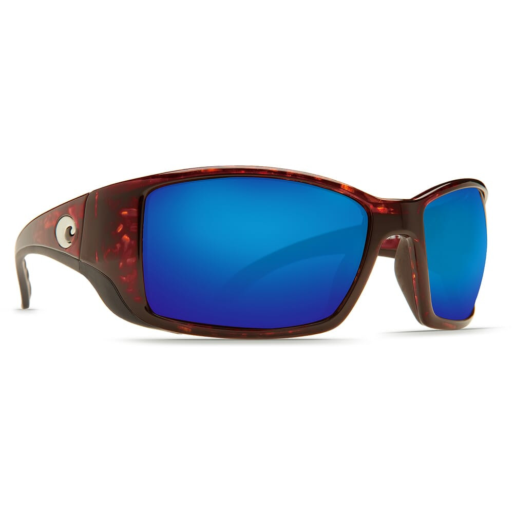 Costa Blackfin Tortoise Global Fit Frame Sunglasses w/ Blue Mirror 580G Lenses BL-10GF-OBMGLP