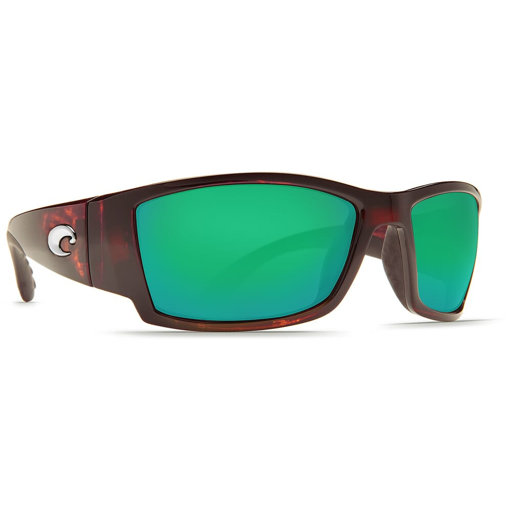 Costa Corbina Tortoise Global Fit Frame Sunglasses w/ Green Mirror 580P Lenses CB-10GF-OGMP