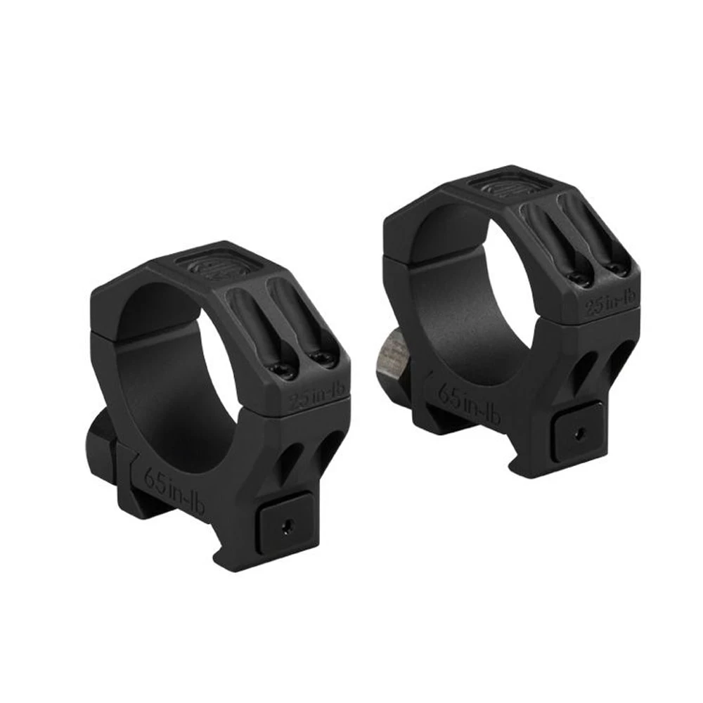 Sig Sauer ALPHA6 Series Precision Machined Aluminum set of 2 Alpha6 35mm Med Profile 0.95" AL Matte Blk Hunting Riflescope Rings SOA65002