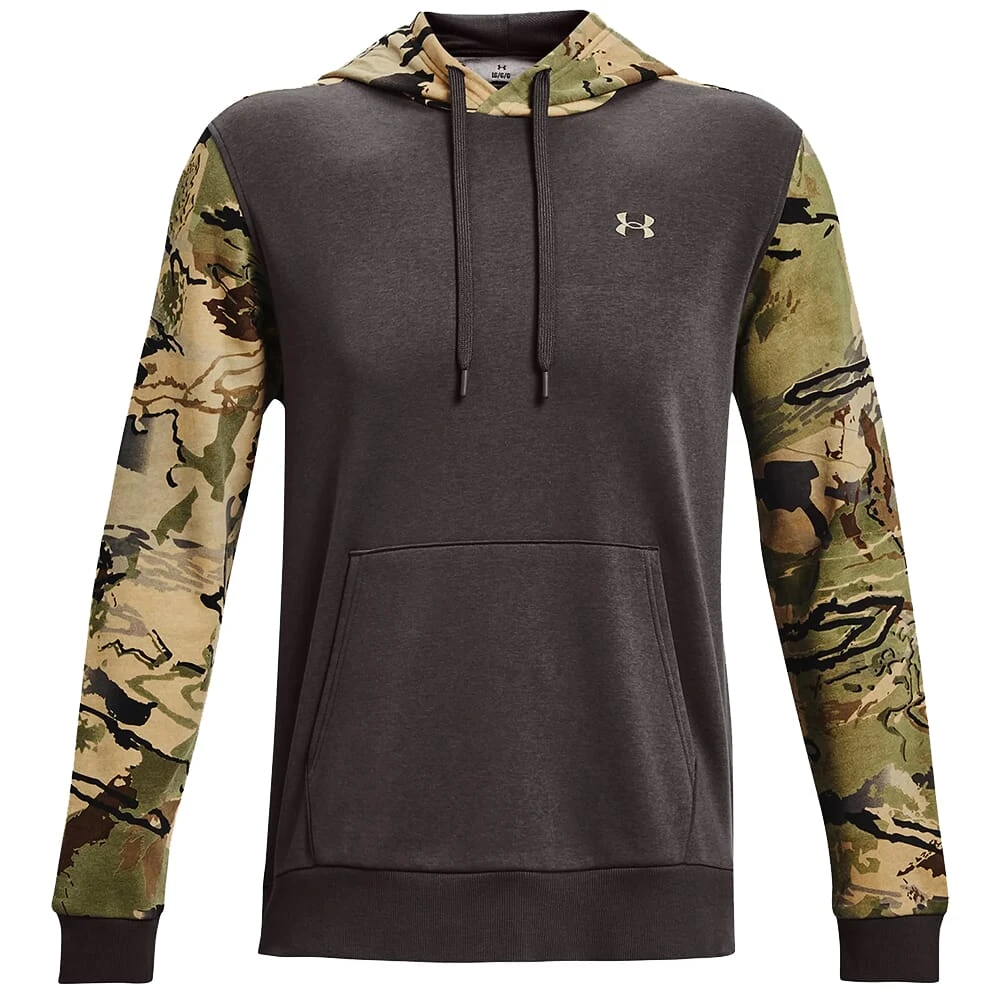 Under Armour Rival Camo Blocked Fleece Hoodie Charcoal/UA Barren Camo/Bayou 1373180-019