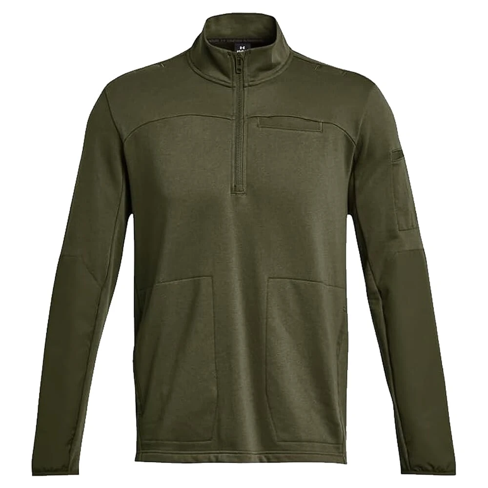 Under Armour Rival Fleece Tactical Job 1/4 Zip Marine OD Green 1379203-390