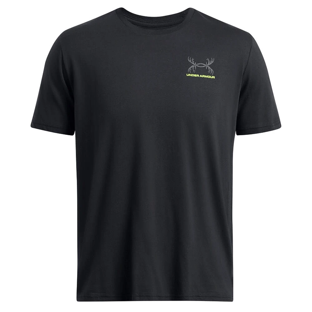 Under Armour Schematic Whitetail Short Sleeve Shirt Black 1386778-001