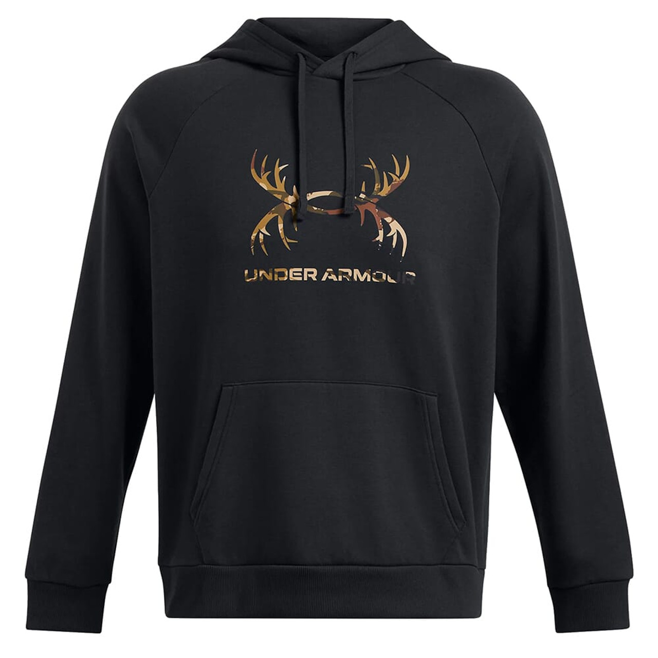 Under Armour Rival Fleece Antler Hoodie Black 1388086-001