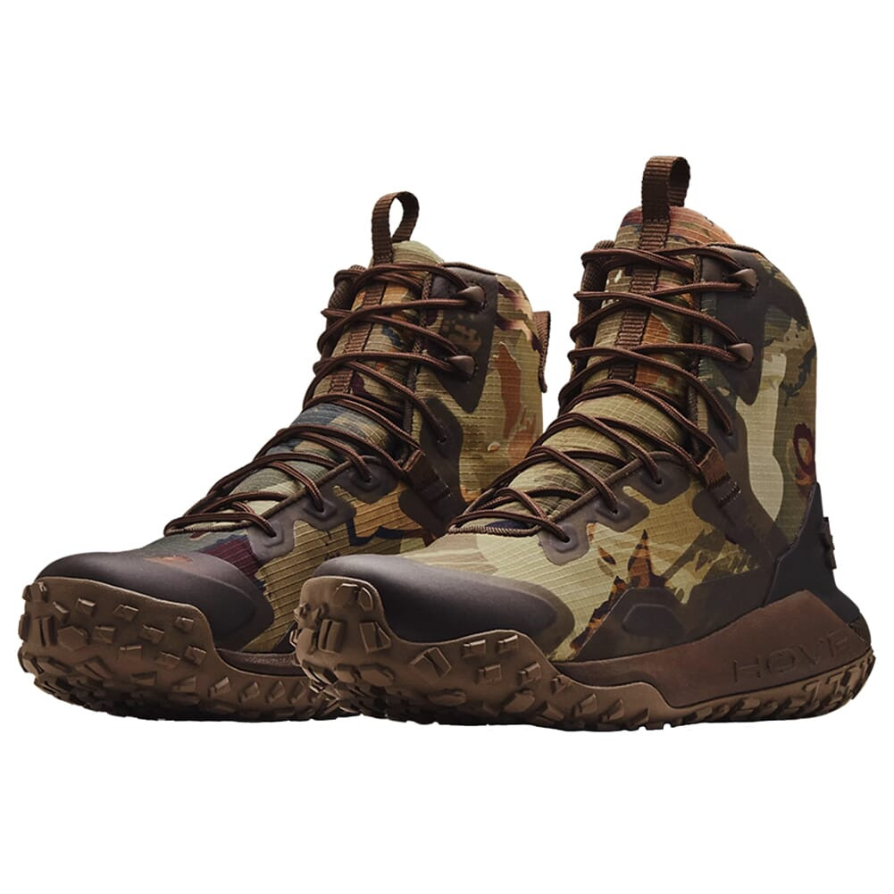 Under Armour Whitetail HOVR Dawn Waterproof Unisex Boots UA Forest All-Season Camo/Maverick Brown 3023105-901