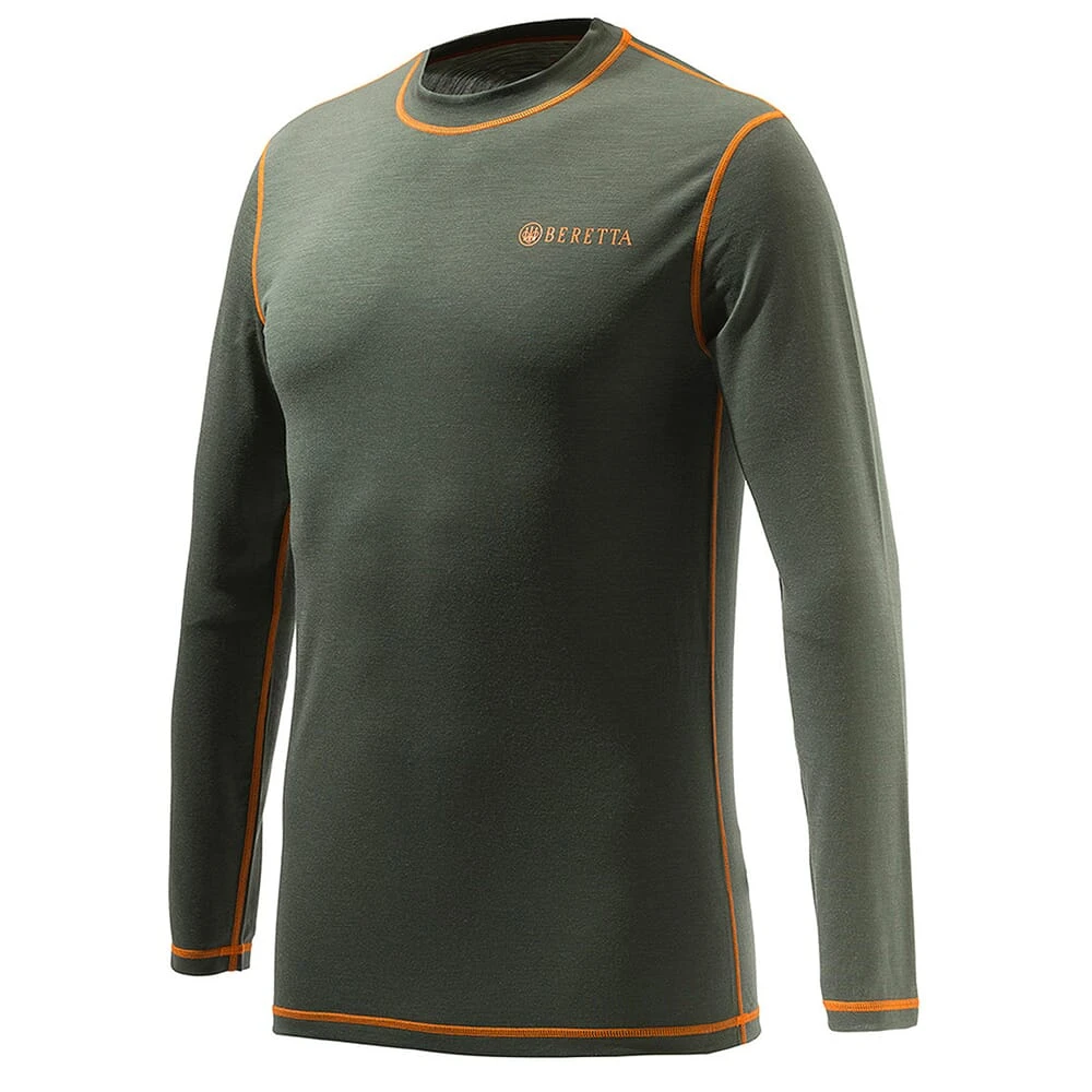 Beretta Merino Base Long Sleeve T-Shirt Green IM201T19690715