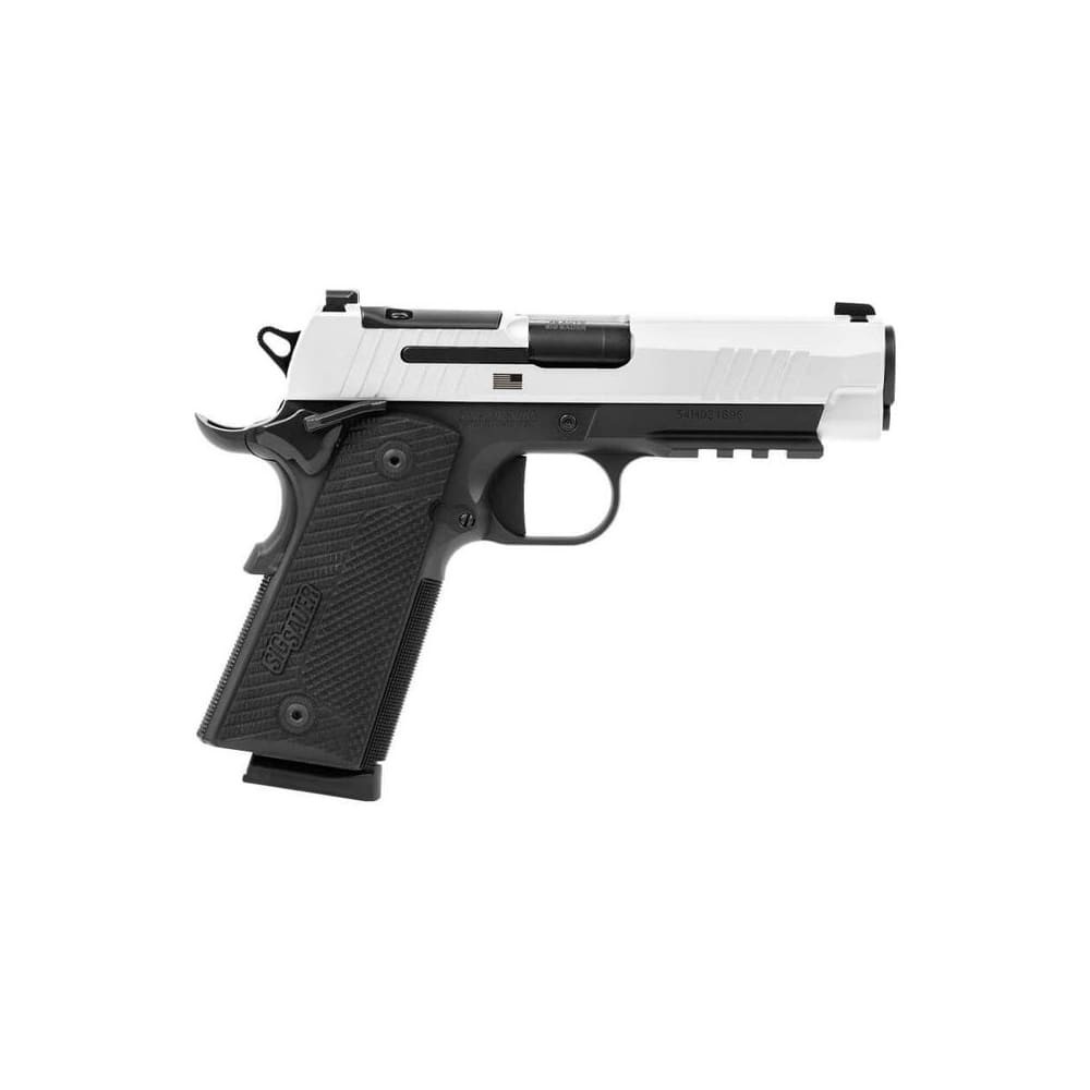 Sig Sauer Ltd Edt Freedom Series 1911 .45 ACP 4.2" Bbl X-Series 2-Tone SAO X-Ray 3 OR G10 Grip Pistol w/(2) 8rd Steel Mags TPUSA 1911XCA-45-TWXR3-TP