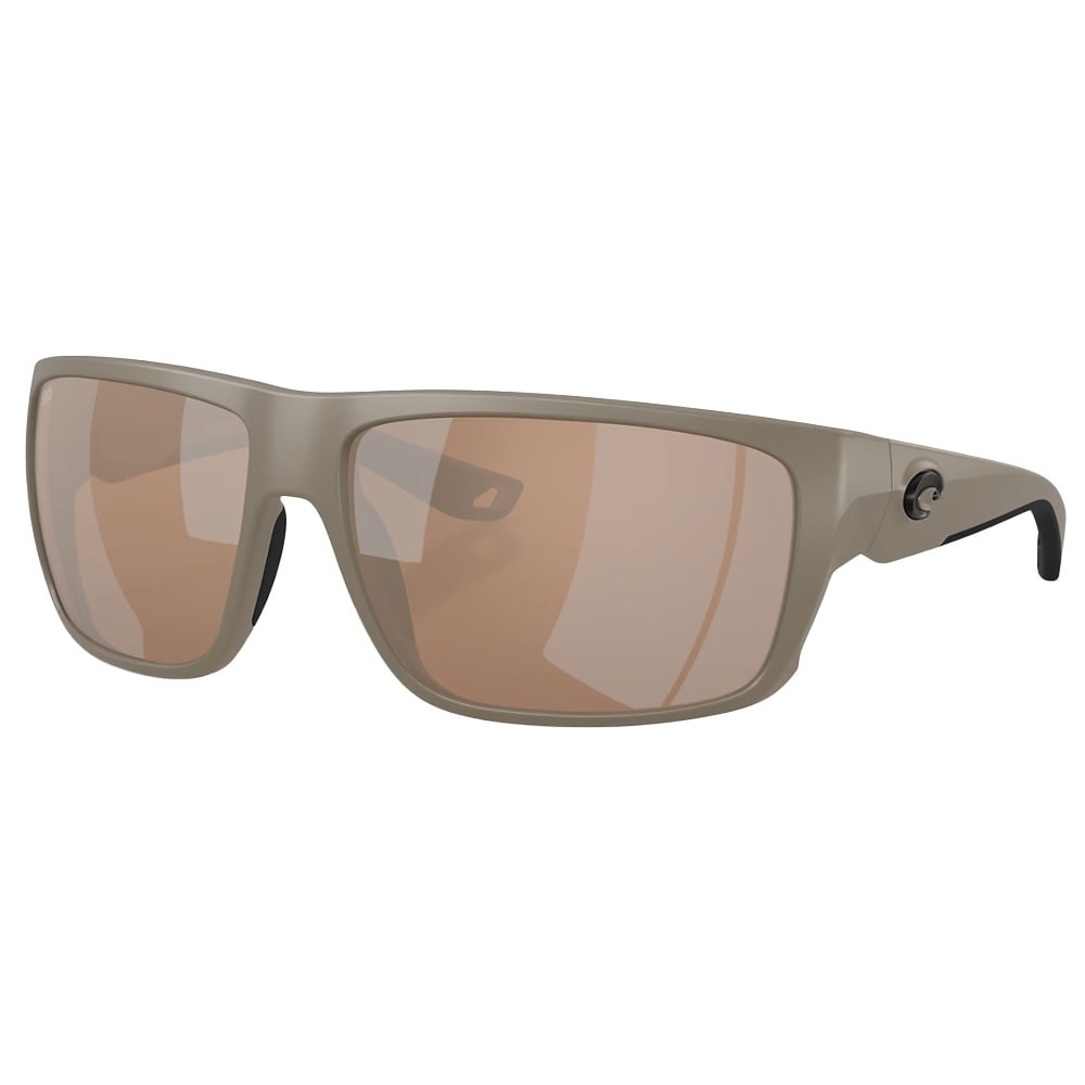 Costa Fly Line Men's Size 64 Injected Frame Matte Sand w/Copper Silver Mirror 580G Lenses 06S9129-91291464