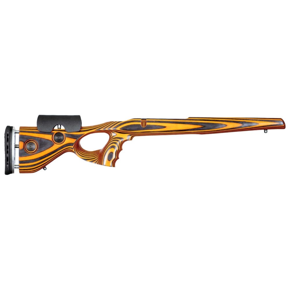 GRS Thumbhole Bergara B14 HMR Short Action Orange/Black Rifle Stock 106135