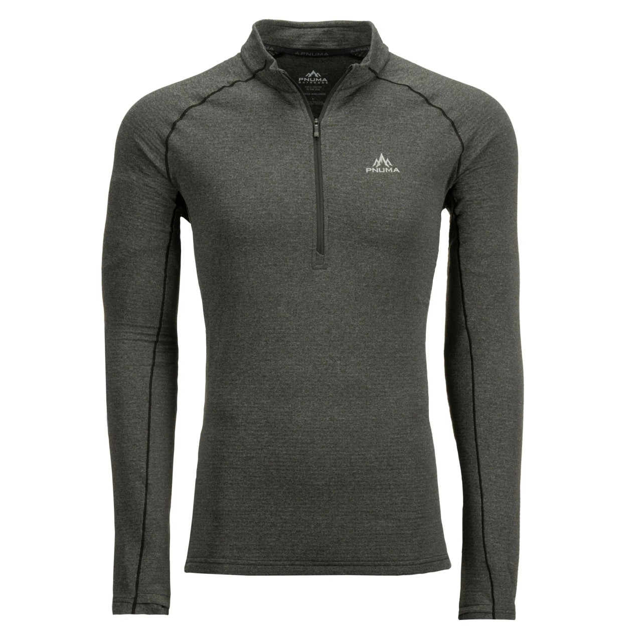 Pnuma Outdoors Base Haven 1/4 Zip Pullover Beluga P308B