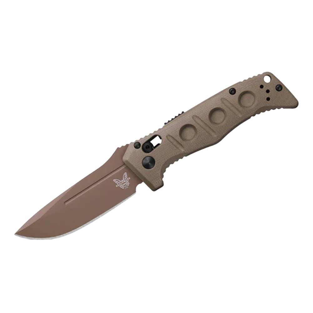 Benchmade Sibert Mini Auto Adamas AXIS Stud Drop-Point Olive Drab Green G10 Knife 2730FE-2