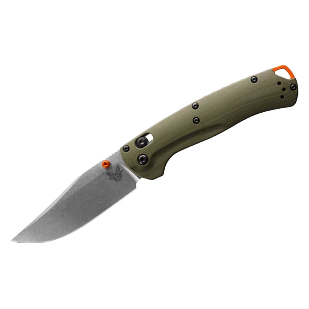 Benchmade Taggedout AXIS Clip-Point Olive Drab Green G10 Knife 15536