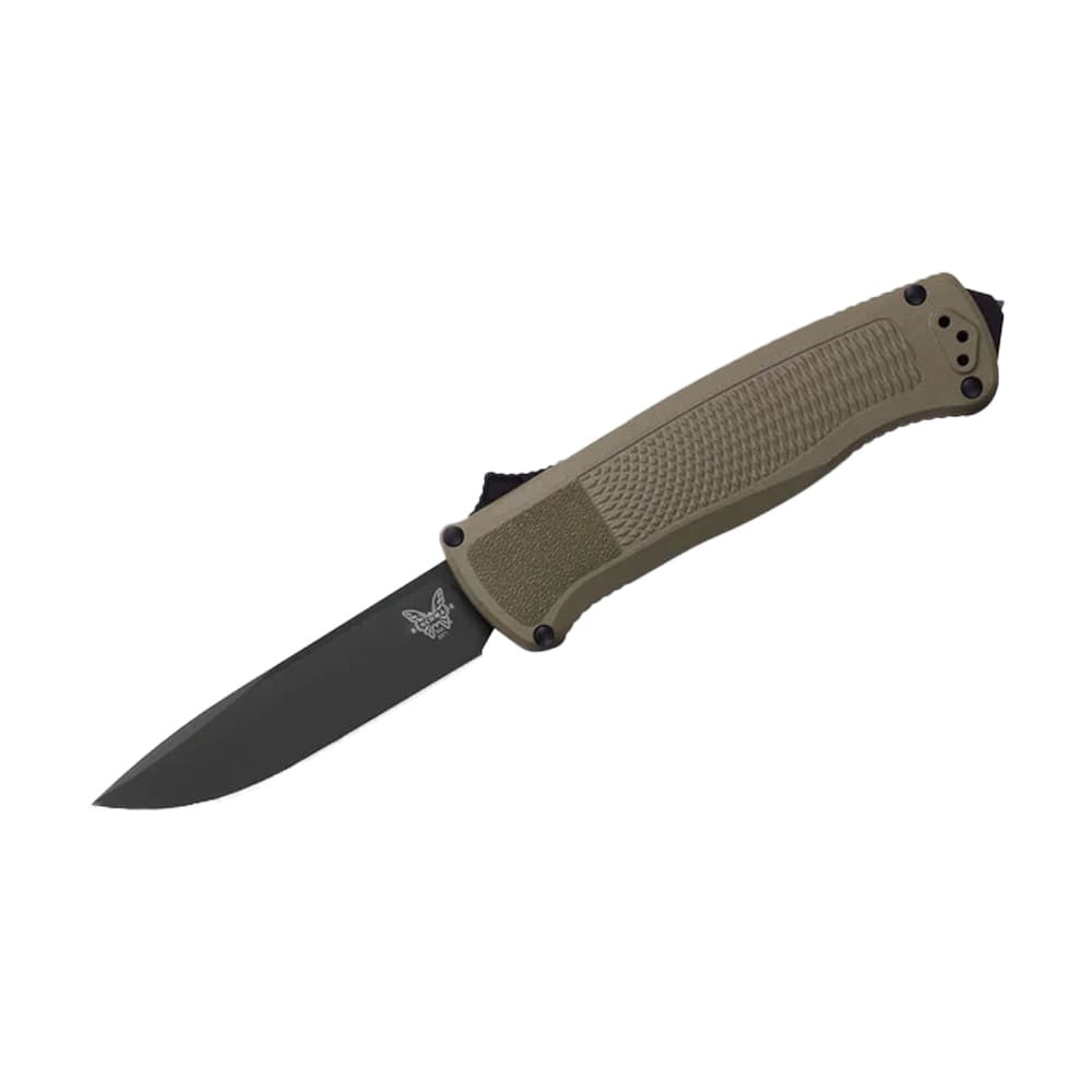 Benchmade Shootout Out-the-Front Auto Ranger Green Grivory Drop-Point Knife 5371BK-01