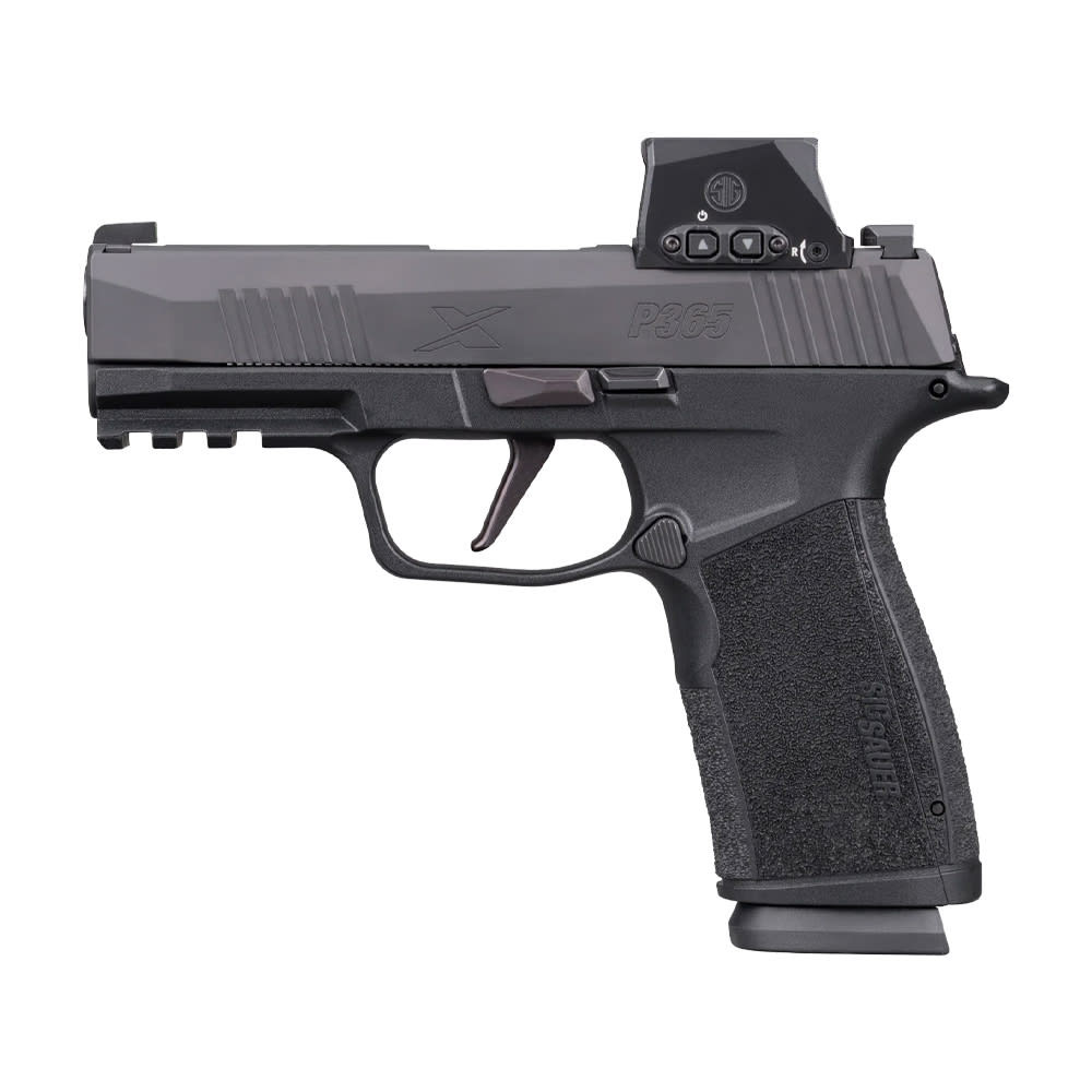 Sig Sauer P365-XMACRO Romeo-X SIG-LOC 9mm 3.7" Bbl Striker X-Ray 3 Sights Polymer Grip BLK Pistol w/(2) 10rd Steel Mags 365XCA-9-BXR3-RXSL-10