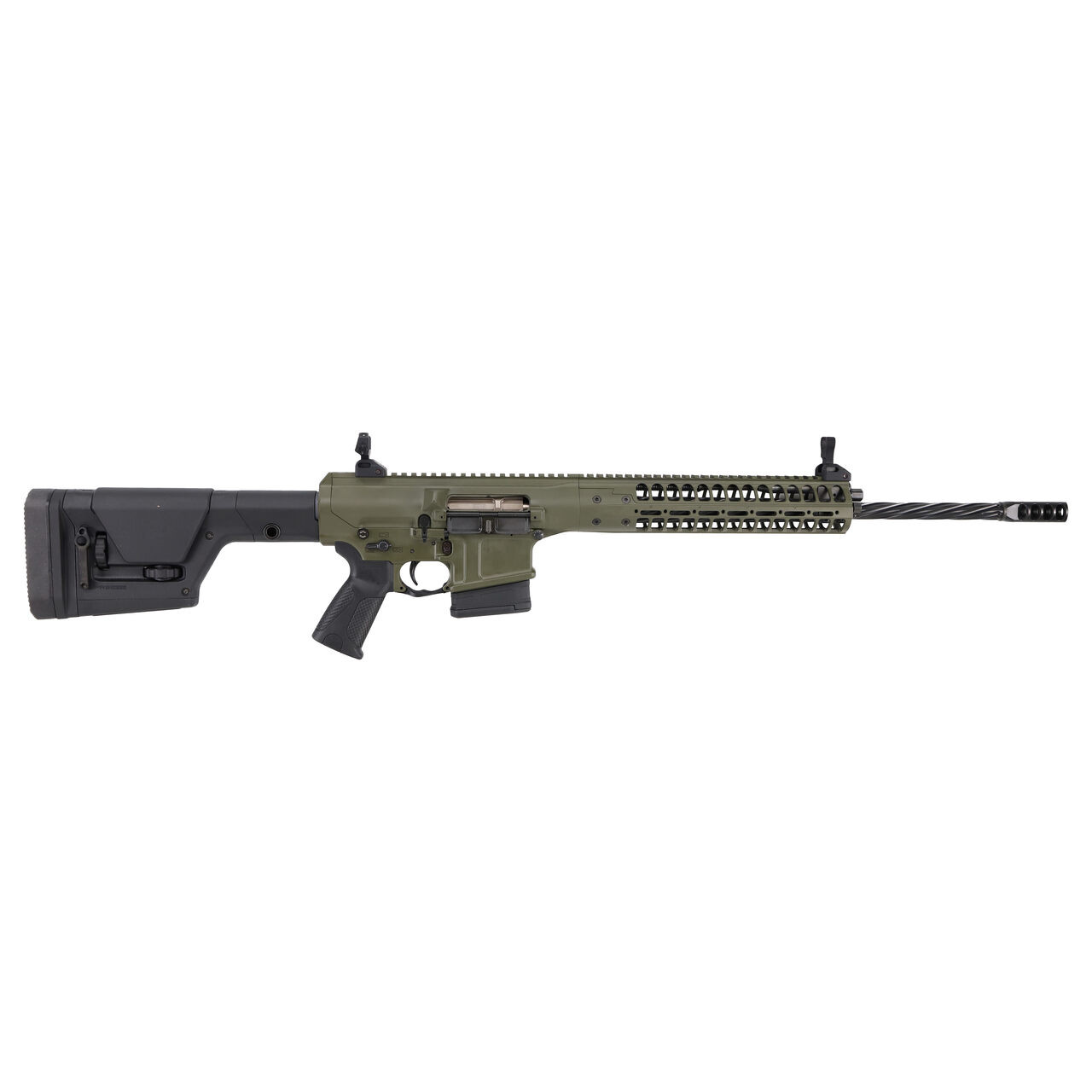 LWRC REPR MKII 6.5 Creedmoor 20" 1:8" 5/8x24 Spiral Fluted Bbl OD Green CA Compliant Rifle REPRMKIIR6.5ODGF20SCCAC