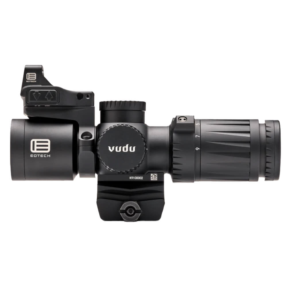 EOTech Vudu 3-9 SFP Ultra Short MR5 Reticle (MOA) Second Focal Plane Integrated Mount Precision Rifle Scope w/EFLX Sight VDU3-9PKG2