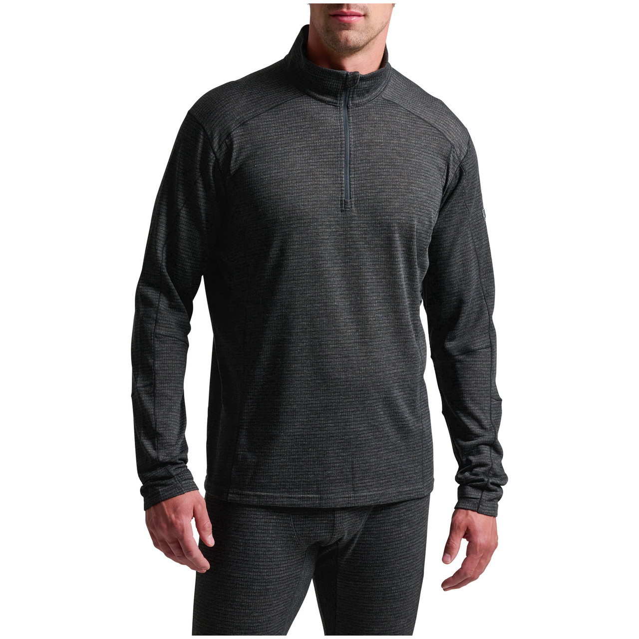 Kuhl Reactiv Lite Grid 1/4 Zip Baselayer Carbon Men's 3253-CA-M