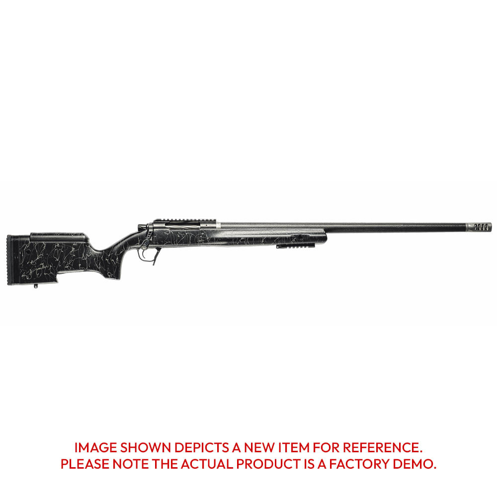 Christensen Arms FACTORY DEMO B.A. Tactical .338 Lapua Mag 27" 1/9.3" Fiberglass Carbon Black w/Gray Webbing Stock Rifle 801-04003-00_CP05273