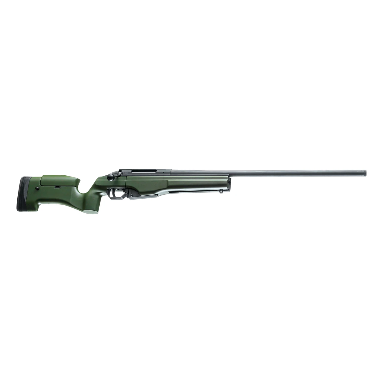 Sako Trg-22 Blued Steel 308 WIN No Sights 20 BBL 1:10 5/8x24 TPI RH TS Trig 10RD Synth Aluminium Body / Military Green J03063