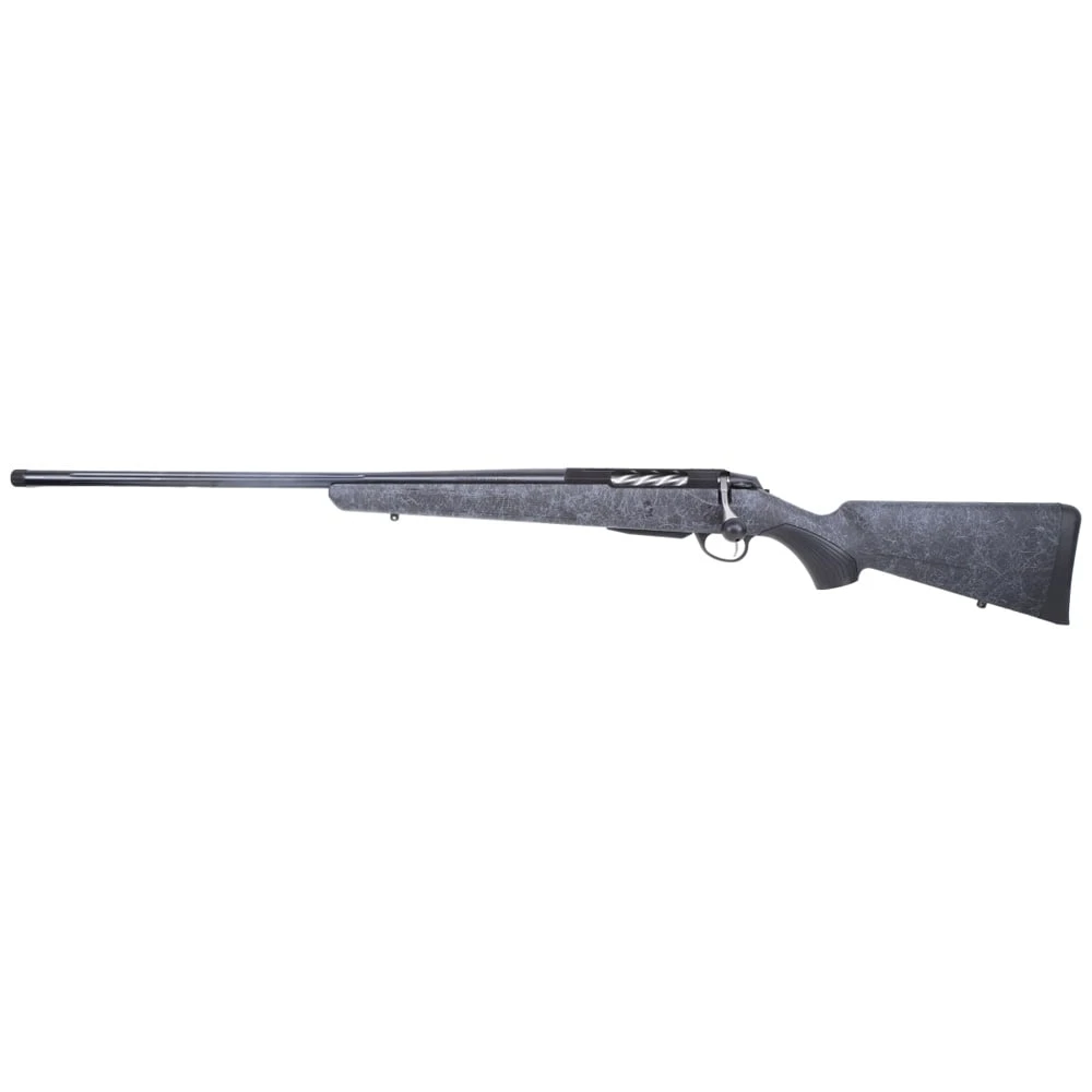 Tikka T3X Lite Blued Steel 270 WIN NS 22.4 Fluted BBL 1:1/10 5/8x24 TPI LH 3RD Synth / Roughtech Black Paint White Web J03189