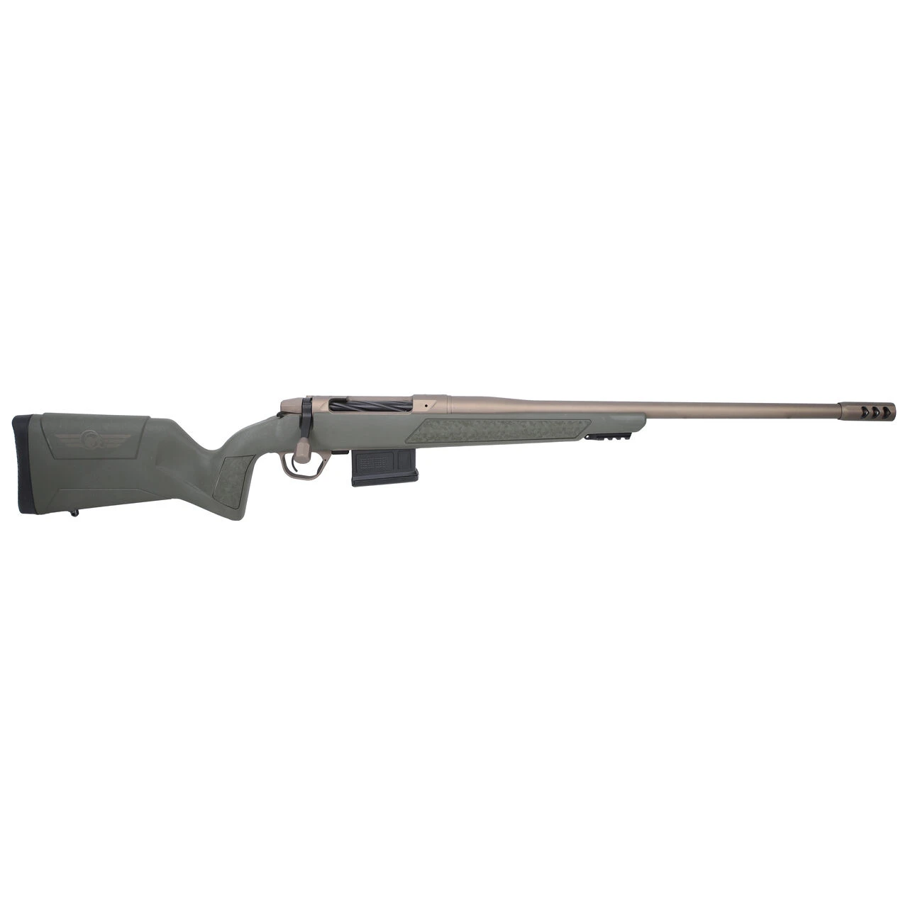 Christensen Arms Evoke 6.5 PRC 22" 1:8 Burnt Brz Cerakote Bbl Green Hybrid Hunter Stock Bolt Action Rifle 801-15003-01