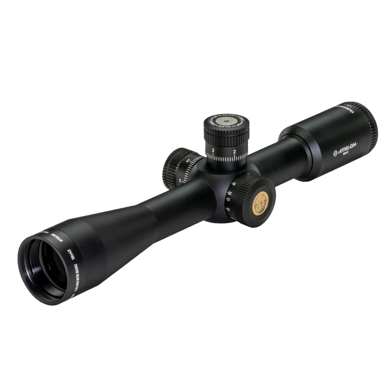 Athlon Talos BTR 10x42mm GEN2 Direct Dial Side Focus 30mm Tube SFP AAGR1-MOA Riflescope 215032P