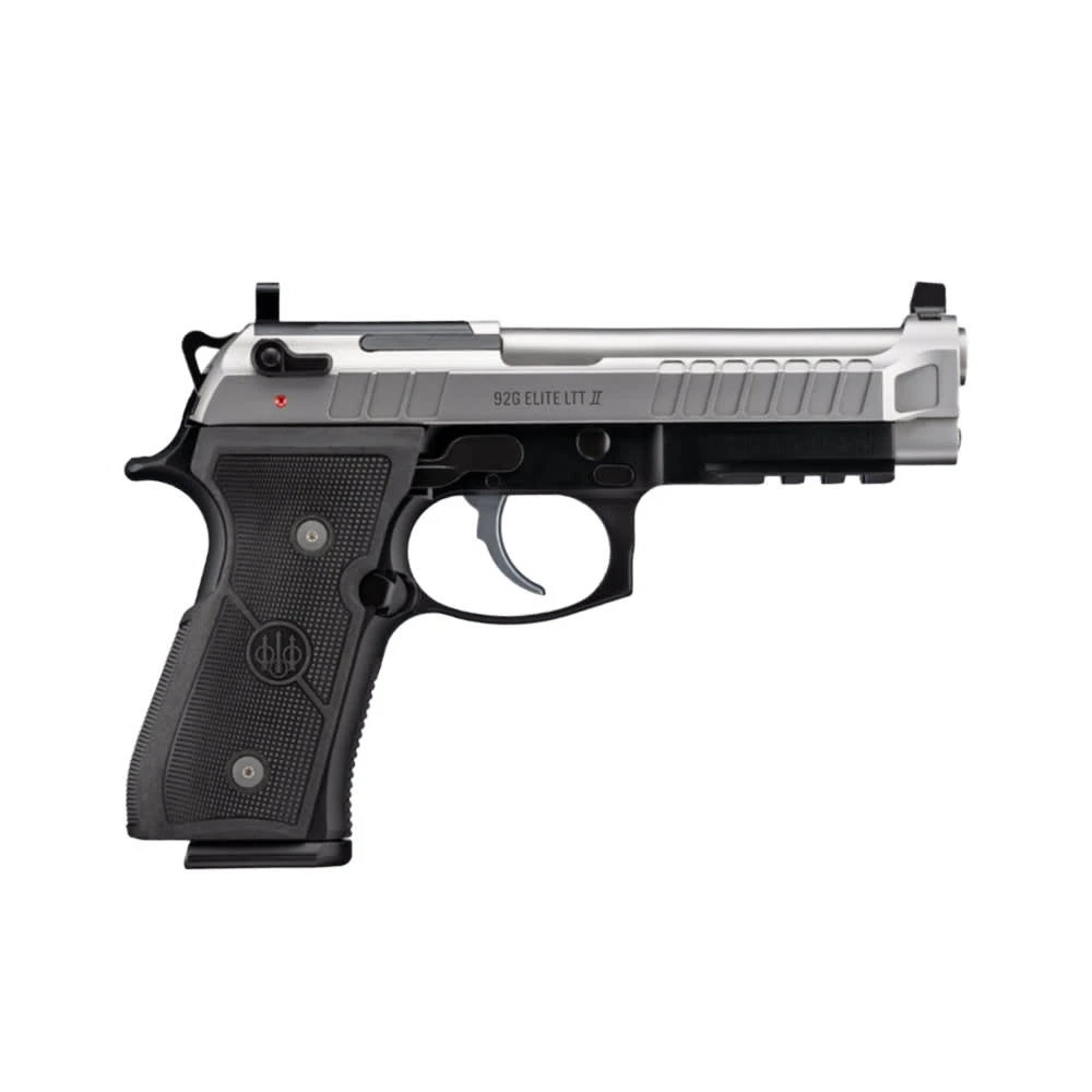 Beretta 92G Elite LTT 2 9x19mm 4.7" Bbl SA/DA Inox & Black Two Tone Pistol w/(3)18rd Mags J92ELITE2G18