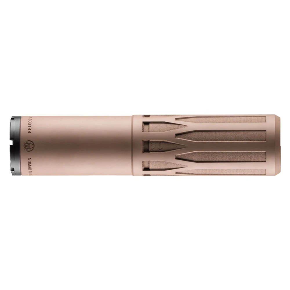 Dead Air Nomad Ti OTB 7.62 FDE CF Rifle Silencer w/DA870 5/8-24 Xeno Radial Brake NOMADTIOTBFDE