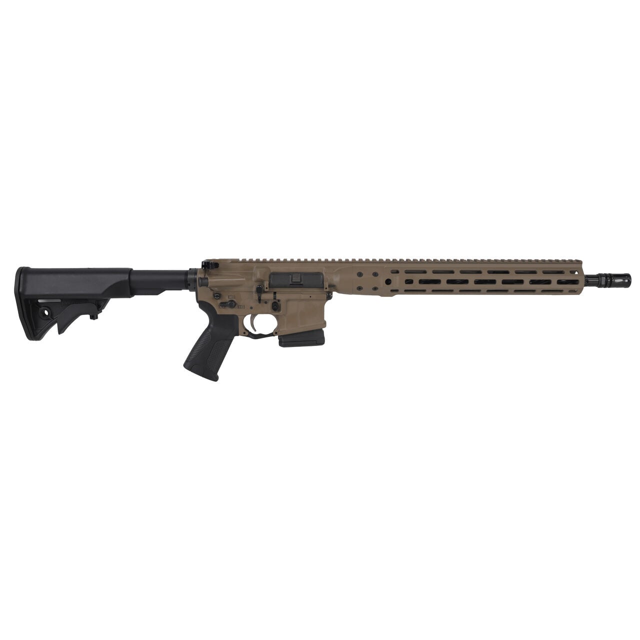 LWRCI I CDI Direct Impingement 5.56mm 16" 1/7" 1/2x28 TPI Bbl M-LOK FDE Flat Dark Earth RH CA Compliant Rifle ICDIR5CK16MLCAC